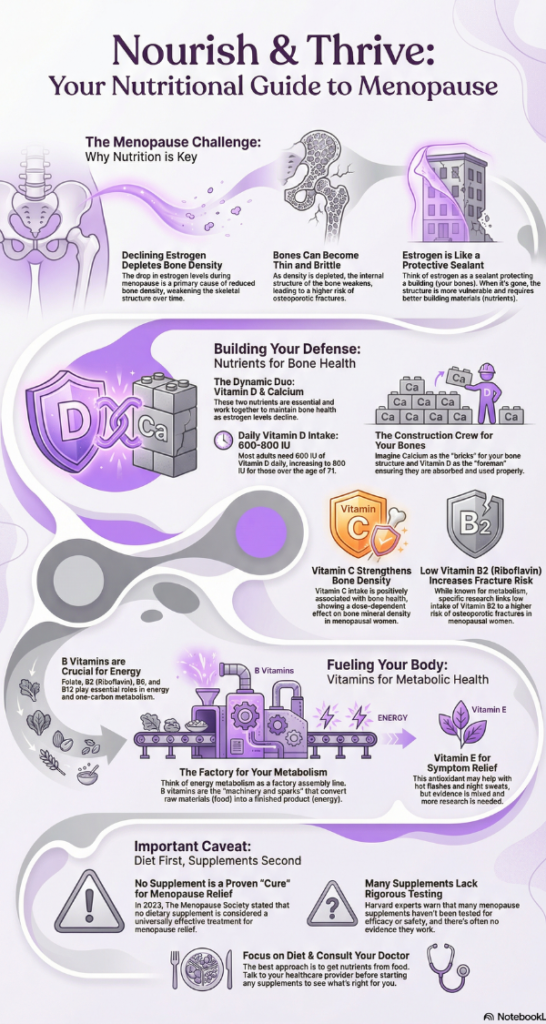 advice on nutrition and menopause image