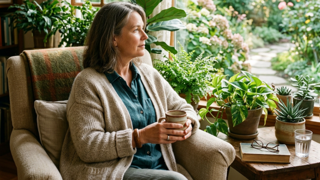 walking through a fog